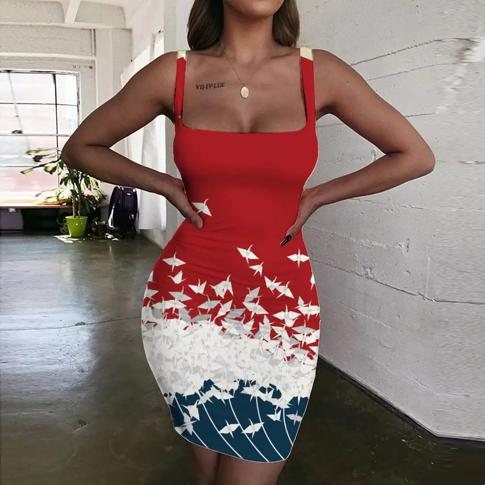 Giyu Brand Waves Dress Women Sunset Halter Sleeveless Street Bodycon Dress Womens Clothing Summer Short Boho Fashion
Giyu Brand Waves Dress Women Sunset Halter Sleeveless Street Bodycon Dress Womens Clothing Summer Short Boho Fashion