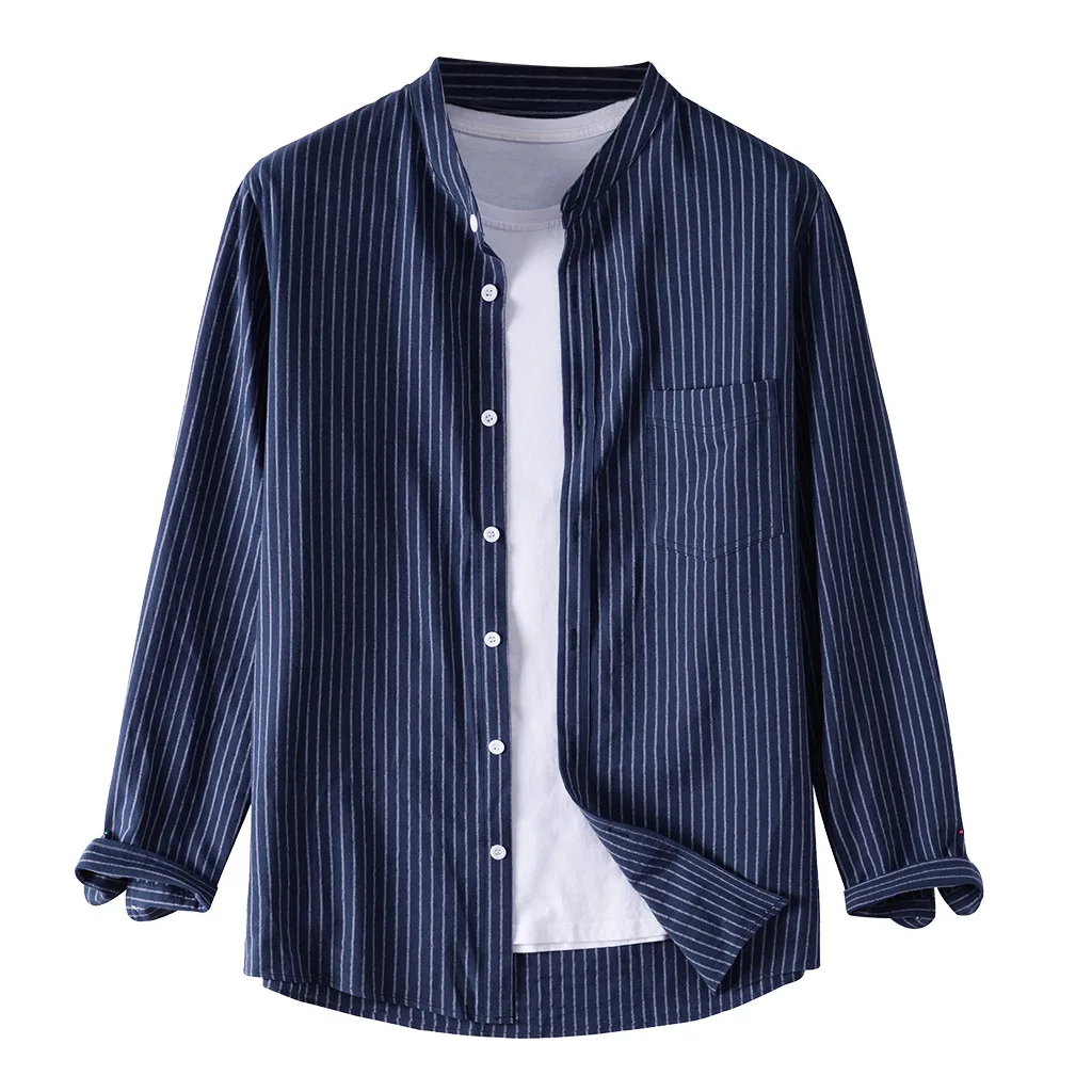 New 2021 Long Sleeve Fashion Stripe Long Sleeve Shirt New Holiday Beach Men's Top Shirt
New 2021 Long Sleeve Fashion Stripe Long Sleeve Shirt New Holiday Beach Men's Top Shirt