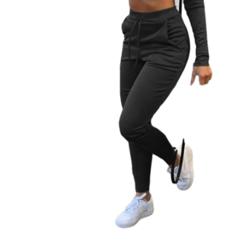 Women Pencil Pants Casual Slim Solid Elastic High Waist Lace-up Sweatpants for Ladies Jogging Sports Gym Fitness Trousers
Women Pencil Pants Casual Slim Solid Elastic High Waist Lace-up Sweatpants for Ladies Jogging Sports Gym Fitness Trousers