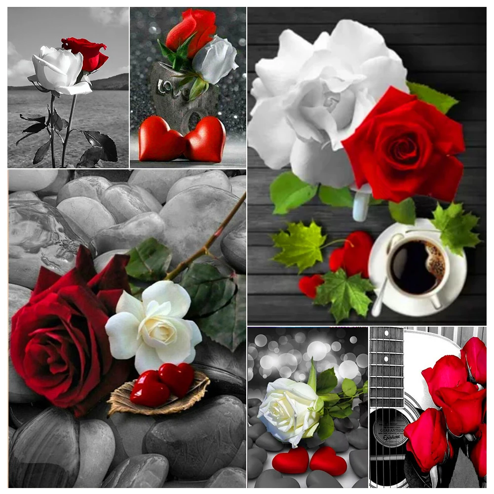 5D DIY Diamond Art Painting Rose Flower Full Drill Handmade Embroidery Mosaic Cross Stitch Tools Kits Home Decoration Mural Gift 
5D DIY Diamond Art Painting Rose Flower Full Drill Handmade Embroidery Mosaic Cross Stitch Tools Kits Home Decoration Mural Gift