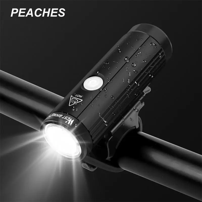 PEACHES Bike Light Front LED Flashlight Aluminum Alloy Rainproof Bicycle Headlight 2000mAh USB Rechargeable MTB Road Bike Lamp
PEACHES Bike Light Front LED Flashlight Aluminum Alloy Rainproof Bicycle Headlight 2000mAh USB Rechargeable MTB Road Bike Lamp