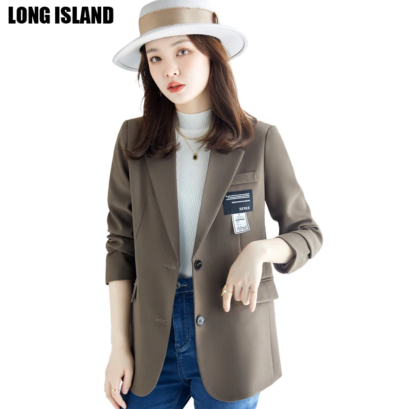 Женский Повседневный Блейзер, черный, цвета хаки, Высококачественная зимняя верхняя одежда, официальная одежда для офиса, женская модная ку... 
Женский Повседневный Блейзер, черный, цвета хаки, Высококачественная зимняя верхняя одежда, официальная одежда для офиса, женская модная ку...