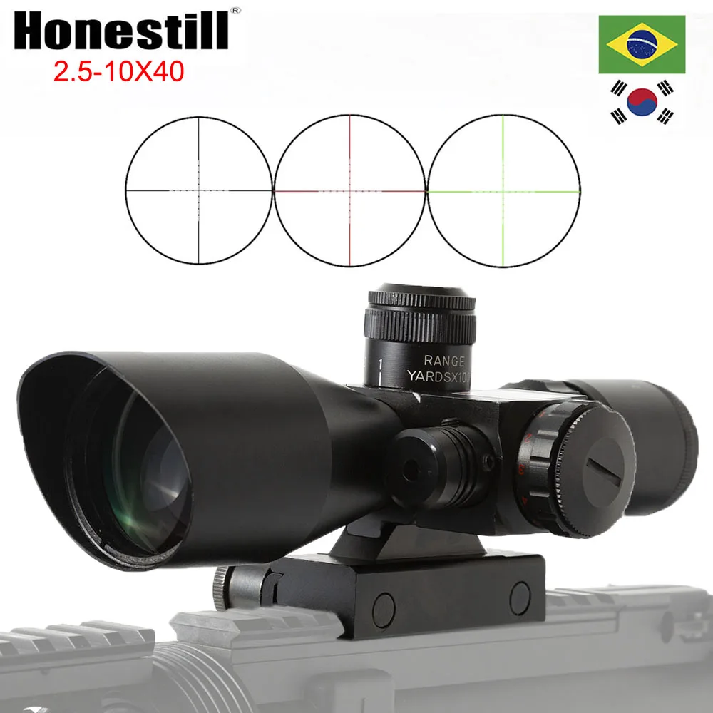 2.5-10X40 Riflescope Spotting Laser Red Dot Sight Illuminated Optical Collimator Light Scope for Tactical Rifle Hunting
2.5-10X40 Riflescope Spotting Laser Red Dot Sight Illuminated Optical Collimator Light Scope for Tactical Rifle Hunting