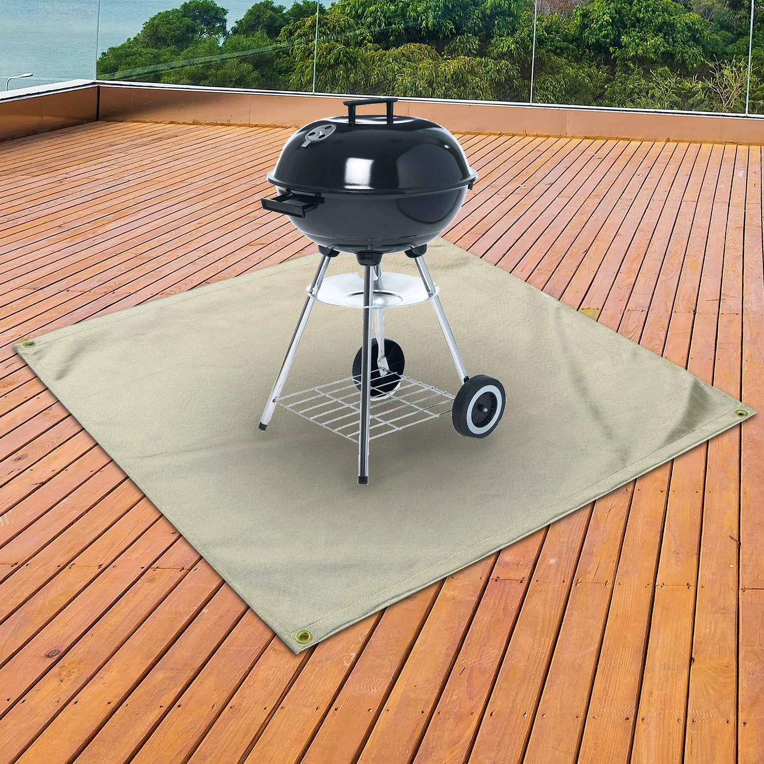 Portable Camping Waterproof Fireproof Heat Resistant Bbq Gas Grill Splatter Mat Mat Backyard Floor Protective Rug Camping Tool
Portable Camping Waterproof Fireproof Heat Resistant Bbq Gas Grill Splatter Mat Mat Backyard Floor Protective Rug Camping Tool