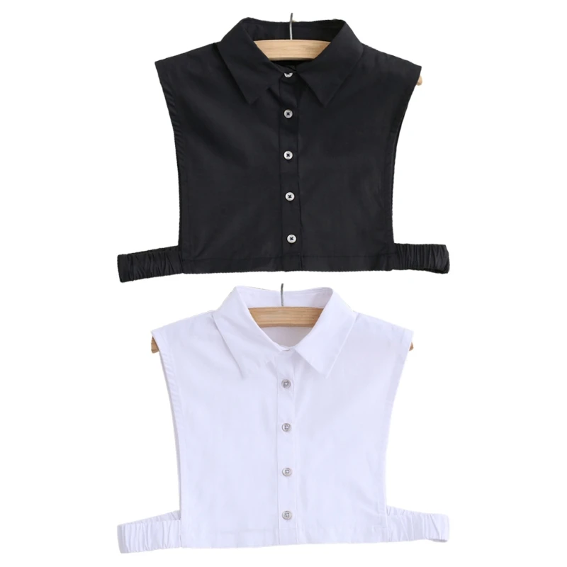 Women Office Lady Detachable Pointed Lapel Half Shirt Blouse Minimalist Black Wh 83XF
Women Office Lady Detachable Pointed Lapel Half Shirt Blouse Minimalist Black Wh 83XF