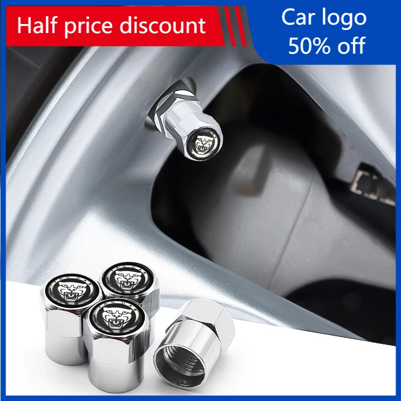 Valve stem caps tire cap Auto parts for Jaguar-XE XK XF XEL XFL E-PACE I-PACE C-X16 valve 4pcs metal | Автомобили и мотоциклы