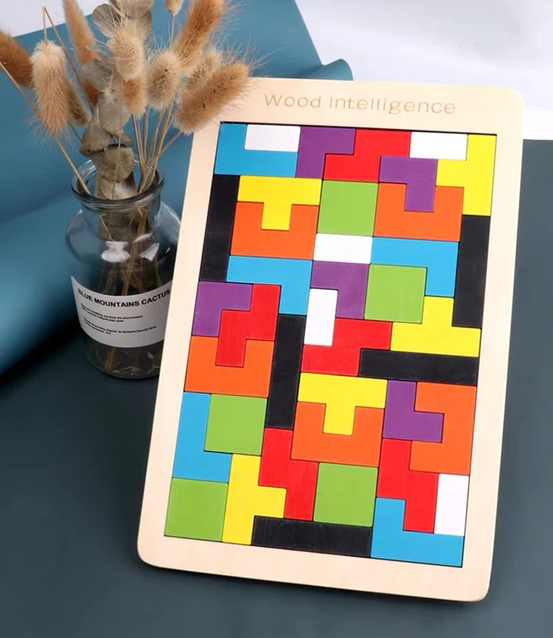 Montessori 3D Puzzle Wooden Tangram Math Toys Tetris Game Children Pre-School Magination Intellectual Educational Toy for Kids
Montessori 3D Puzzle Wooden Tangram Math Toys Tetris Game Children Pre-School Magination Intellectual Educational Toy for Kids