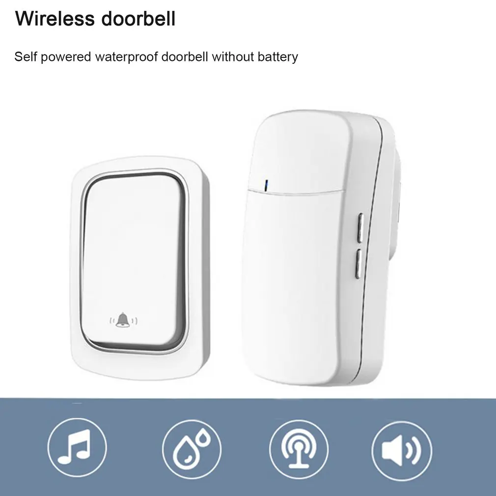 Self-powered Wireless Remote Control Doorbell Home Security Welcome Wireless Doorbell 150M IP68 Waterproof Strong Signal
Self-powered Wireless Remote Control Doorbell Home Security Welcome Wireless Doorbell 150M IP68 Waterproof Strong Signal
