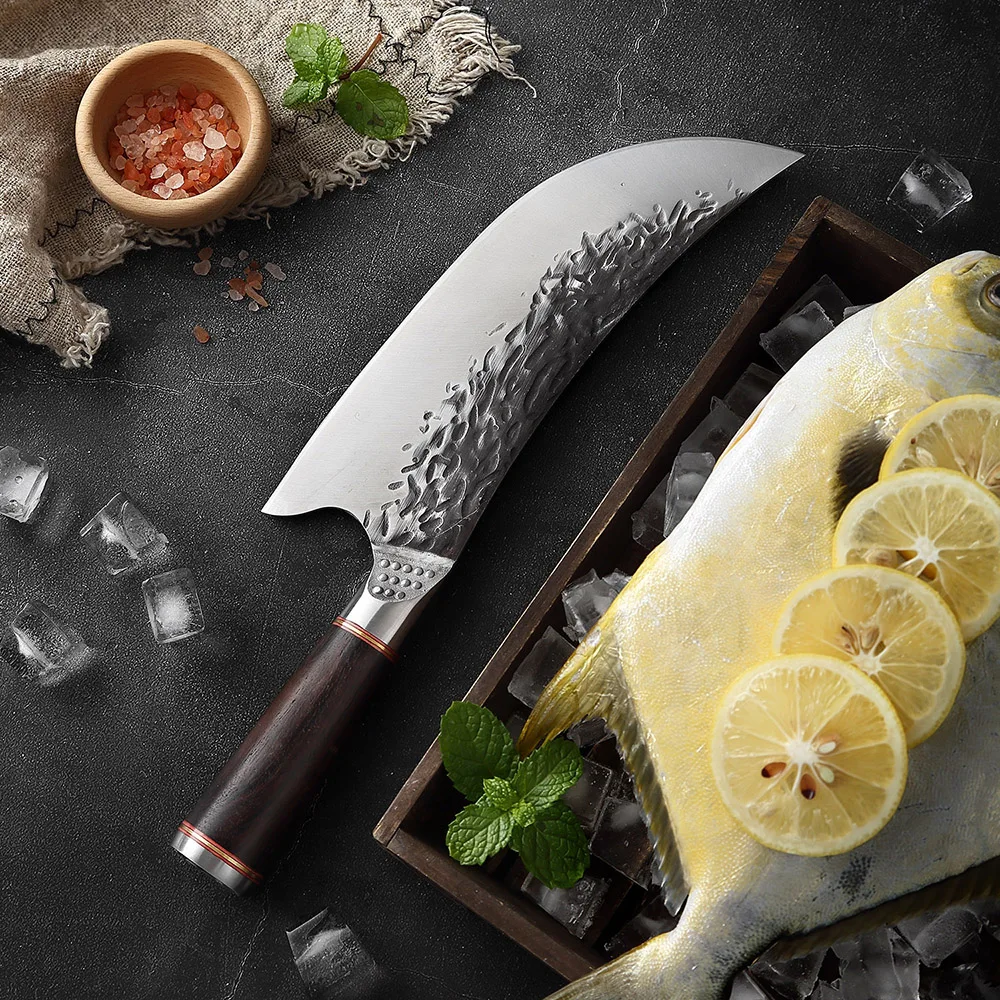 8 Inch Butcher Knife High Carbon Steel Handmade Forging Kitchen Hunting Cooking Utility Knives Meat Vegetable Filleting
8 Inch Butcher Knife High Carbon Steel Handmade Forging Kitchen Hunting Cooking Utility Knives Meat Vegetable Filleting