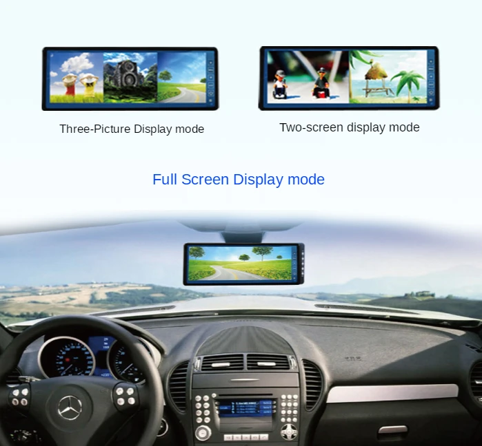 Cy 12v-24v Car 10.2-Inch Three-Division Screen Vehicle-Mounted Rearview Mirror Reversing Image Display Screen
Cy 12v-24v Car 10.2-Inch Three-Division Screen Vehicle-Mounted Rearview Mirror Reversing Image Display Screen