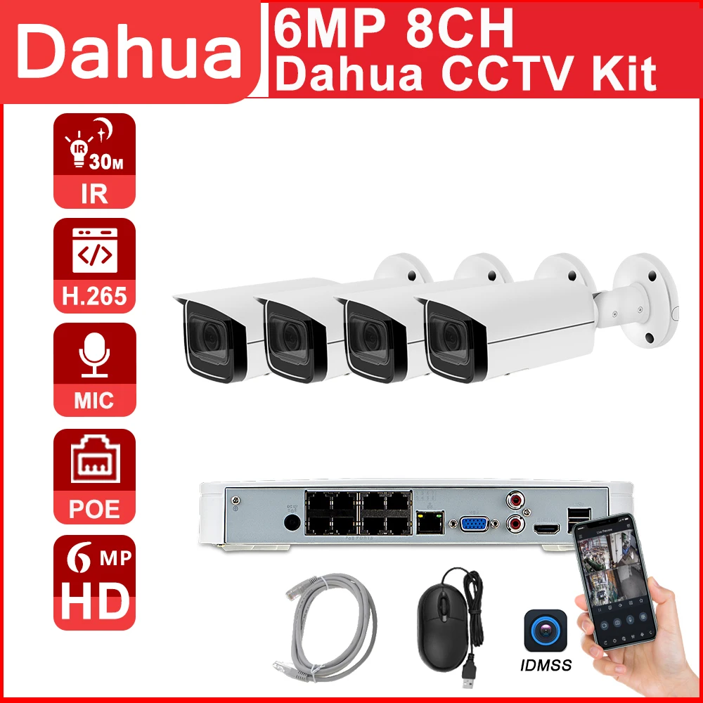 Комплект видеонаблюдения Dahua, POE, NVR, 4K, 8 Мп, NVR4108-8P-4KS2 IP-камера, IPC-HFW4631H-ZSA, 8 каналов, обнаружение движения, приложение, встроенный микрофон P2P ZOOM
Комплект видеонаблюдения Dahua, POE, NVR, 4K, 8 Мп, NVR4108-8P-4KS2 IP-камера, IPC-HFW4631H-ZSA, 8 каналов, обнаружение движения, приложение, встроенный микрофон P2P ZOOM