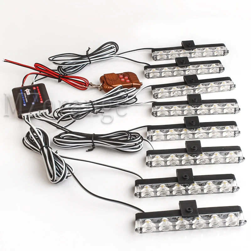 8X6 Led 12V Stroboscope fso Police Strobe light Control DRL Car Truck Flashing Firemen Flasher Ambulance Emergency day light
8X6 Led 12V Stroboscope fso Police Strobe light Control DRL Car Truck Flashing Firemen Flasher Ambulance Emergency day light
