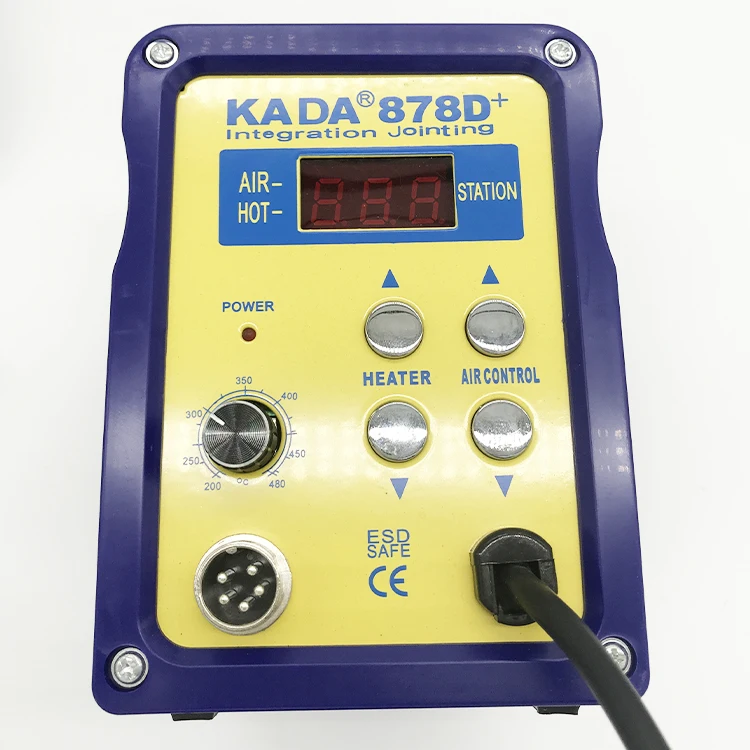 Паяльная и демонтажная станция KADA 878D +, бесщеточный вентилятор, Термофен, паяльная станция smd
Паяльная и демонтажная станция KADA 878D +, бесщеточный вентилятор, Термофен, паяльная станция smd