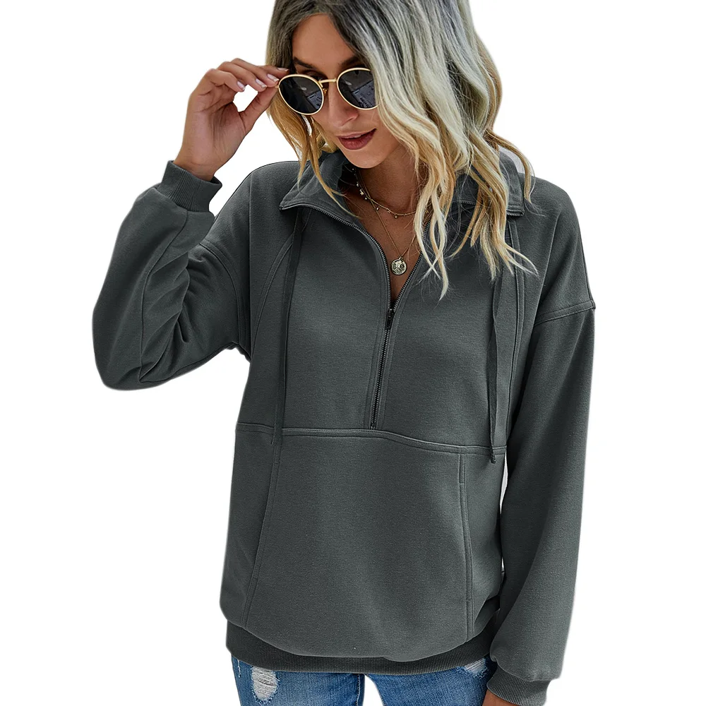 Hoodies Stylish Drawstring Solid Hooded Women Sweatshirt Autumn Winter 2019 Girls Big Pockets Pullover Lady Korean Hoodie D30 
Hoodies Stylish Drawstring Solid Hooded Women Sweatshirt Autumn Winter 2019 Girls Big Pockets Pullover Lady Korean Hoodie D30