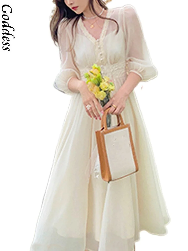 Korean Vintage Midi Dresses Chic One Piece Dress Women Casual Short Sleeve Sweet Floral Dress Ladies Elegant Button 2021 Summer
Korean Vintage Midi Dresses Chic One Piece Dress Women Casual Short Sleeve Sweet Floral Dress Ladies Elegant Button 2021 Summer