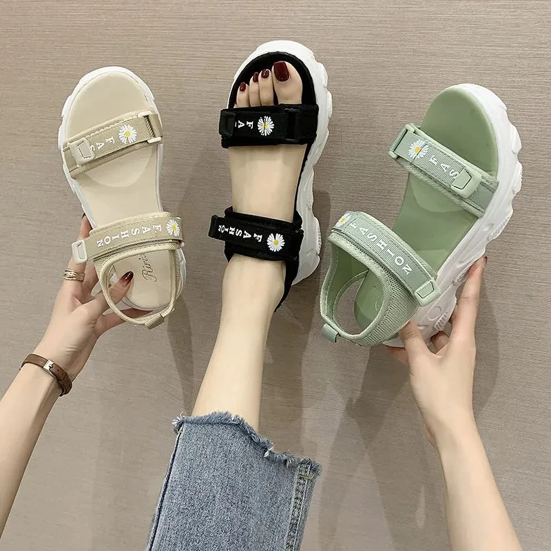 Summer Small Flower Velcro Thick-soled Increase Women Sandals New Ladies Quick-drying Beach Sandals Casual Outdoor Sports Shoes
Summer Small Flower Velcro Thick-soled Increase Women Sandals New Ladies Quick-drying Beach Sandals Casual Outdoor Sports Shoes