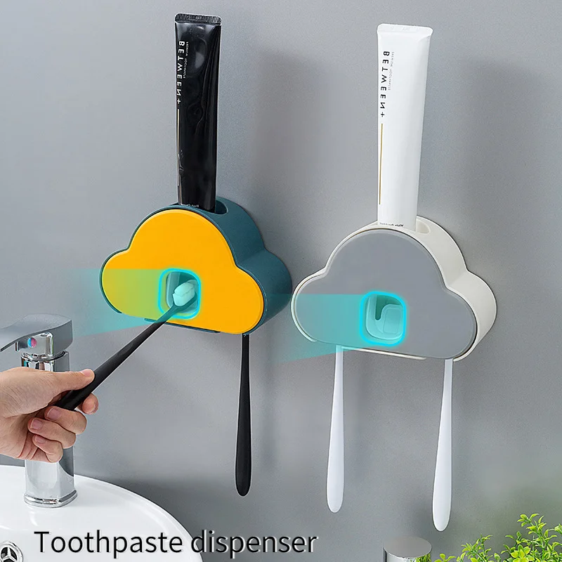 Children Toothpaste Squeezer Wall-mounted Automatic Toothpaste Dispenser Dustproof Toothbrush Holder Bathroom Accessories Set
Children Toothpaste Squeezer Wall-mounted Automatic Toothpaste Dispenser Dustproof Toothbrush Holder Bathroom Accessories Set