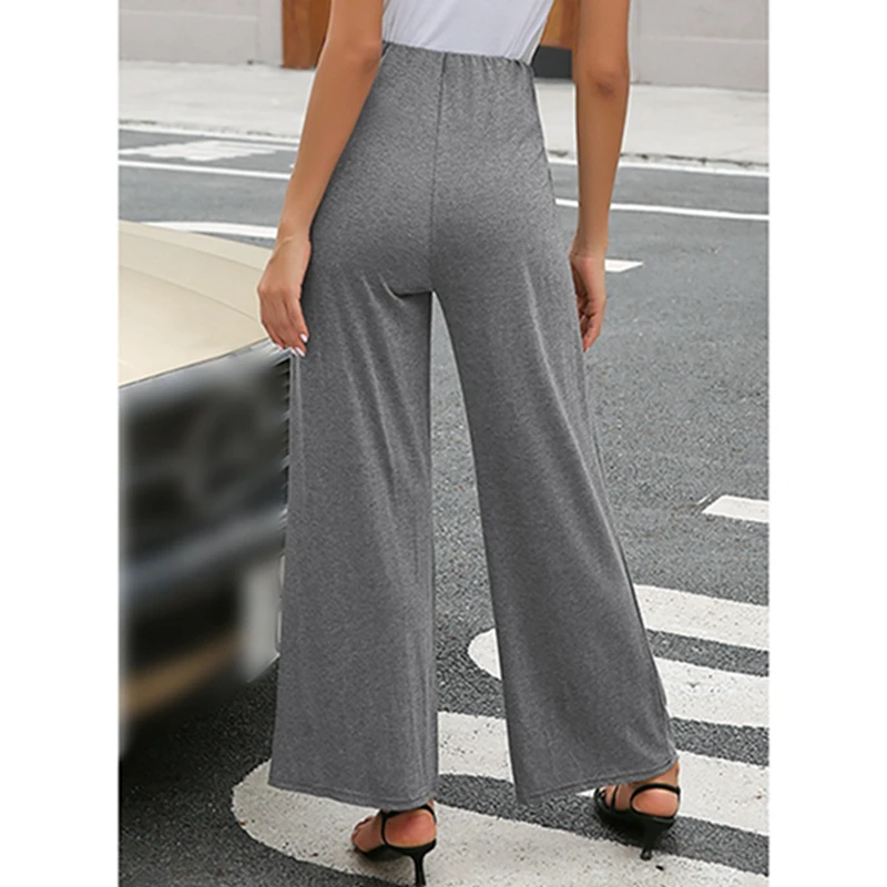 Woman Casual Elastic Wide Leg Pants High Waist Long Pant Tie Loose Trousers Black Size M
Woman Casual Elastic Wide Leg Pants High Waist Long Pant Tie Loose Trousers Black Size M