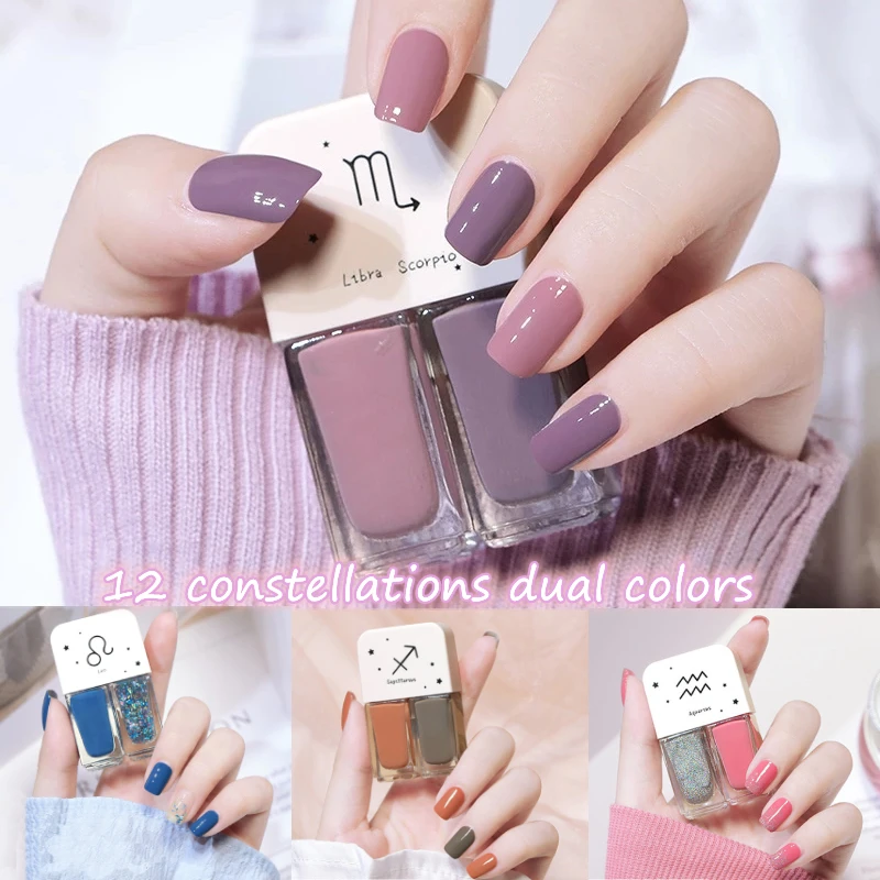 Double Colors 6ML Set Nails Polish Waterborne Shiny Quick Drying No Bake Nail Polish Combination DIY 2 In 1 Nail Art Gel Tools
Double Colors 6ML Set Nails Polish Waterborne Shiny Quick Drying No Bake Nail Polish Combination DIY 2 In 1 Nail Art Gel Tools
