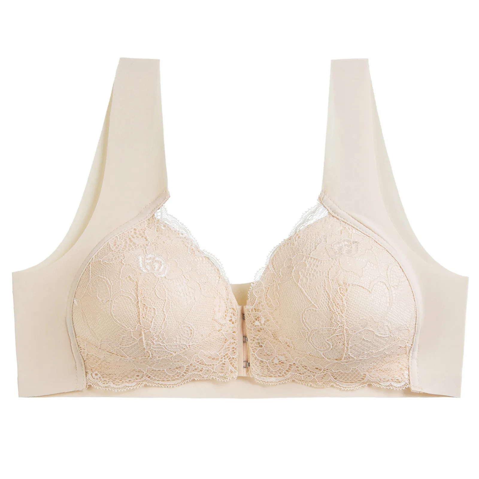 Women's No Steel Ring Large Size Front Buckle Beautiful Back Thin Sexy Breathable Underwear Push Up Seamless Lingerie Brassiere
Women's No Steel Ring Large Size Front Buckle Beautiful Back Thin Sexy Breathable Underwear Push Up Seamless Lingerie Brassiere