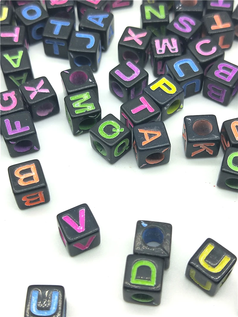 7mm Handmade Round Square Colorful Alphabet/Letter Acrylic Beads for DIY Bracelet Necklace Random Gift
7mm Handmade Round Square Colorful Alphabet/Letter Acrylic Beads for DIY Bracelet Necklace Random Gift