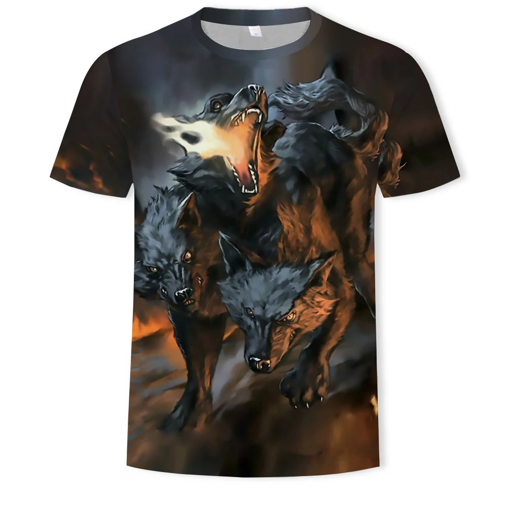 Men's fashion animal Wolf novel pattern men's T shirt 3D printing 2021 summer new T shirt men's casual top big T shirt
Men's fashion animal Wolf novel pattern men's T shirt 3D printing 2021 summer new T shirt men's casual top big T shirt