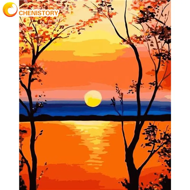 CHENISTORY 60x75cm Frame Paint By Number For Adults Abstract Sunset Picture By Numbers Acrylic Paint On Canvas For Home Decors
CHENISTORY 60x75cm Frame Paint By Number For Adults Abstract Sunset Picture By Numbers Acrylic Paint On Canvas For Home Decors