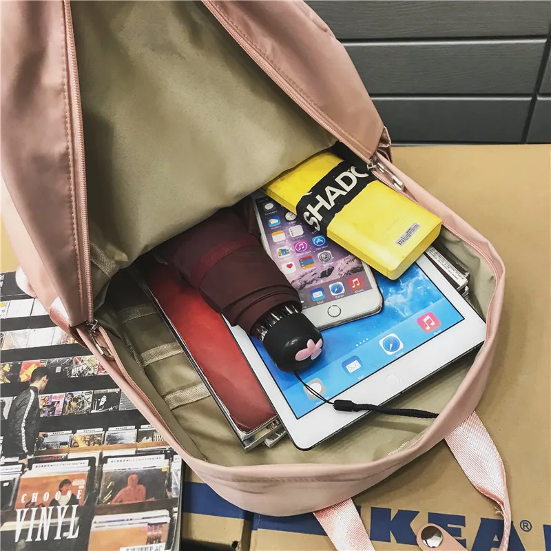 New Large Capacity Backpacks Waterproof Nylon Ring Portable Backpack School Bag For Teenage Girls Mochila Female Daypack
New Large Capacity Backpacks Waterproof Nylon Ring Portable Backpack School Bag For Teenage Girls Mochila Female Daypack