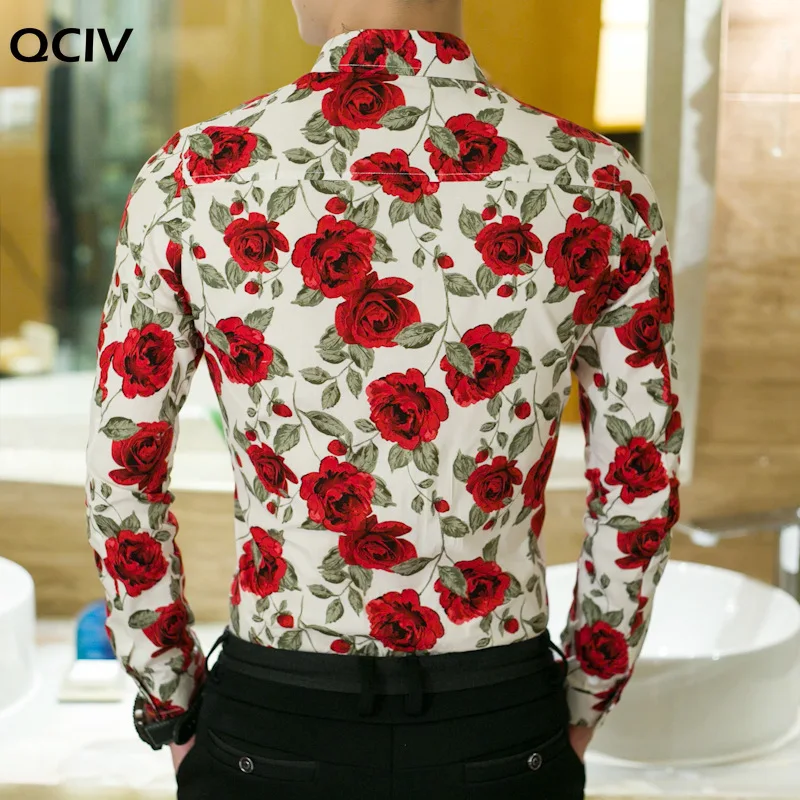 Autumn New Fashion Male Shirt Casual Long Sleeve Button Shirt for Men Rose Printed Floral Shirts Men
Autumn New Fashion Male Shirt Casual Long Sleeve Button Shirt for Men Rose Printed Floral Shirts Men