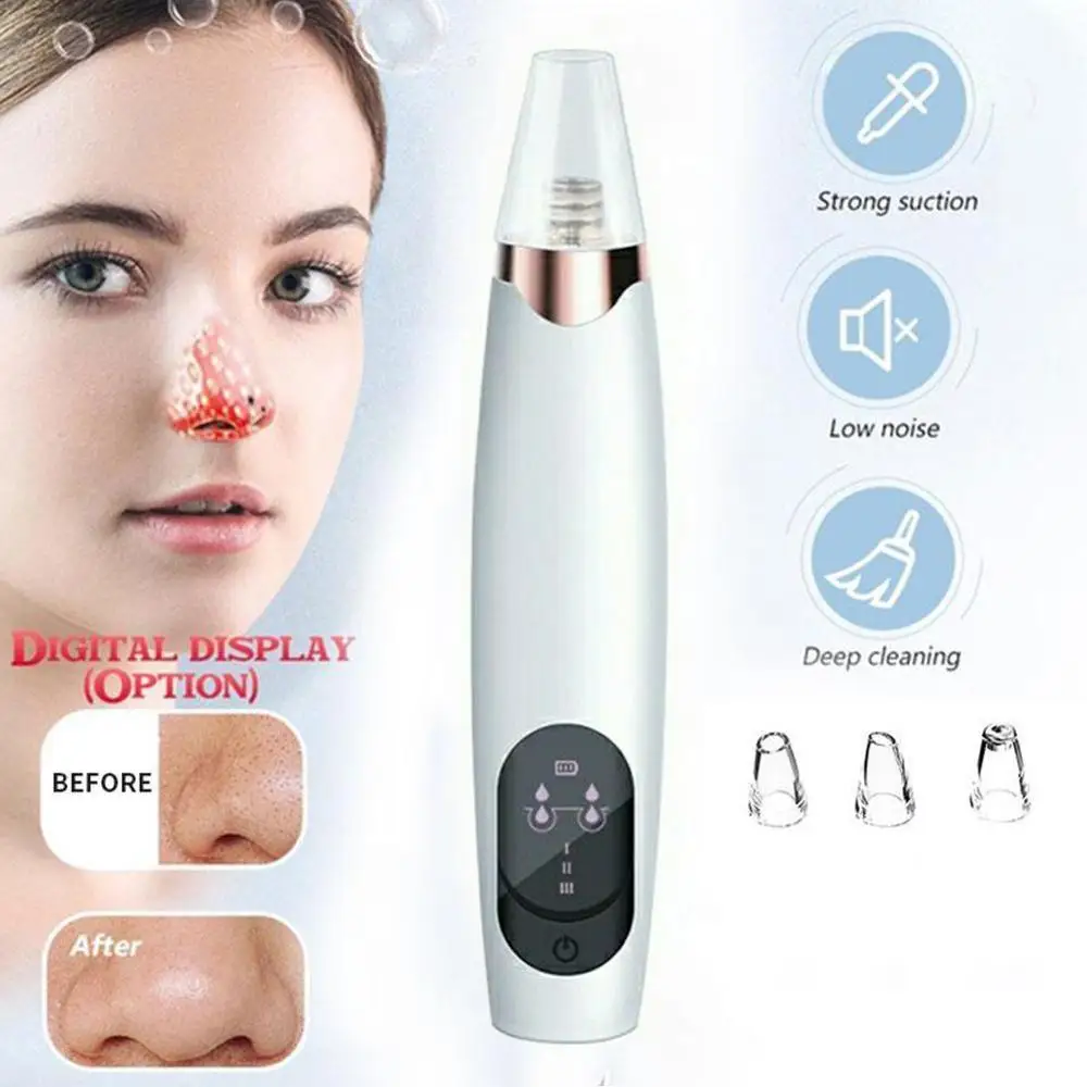 Electric Vacuum Blackhead Remover Machine Face Deep Nose Cleaner T Zone Pore Acne Pimple Removal Beauty Devices Tool
Electric Vacuum Blackhead Remover Machine Face Deep Nose Cleaner T Zone Pore Acne Pimple Removal Beauty Devices Tool