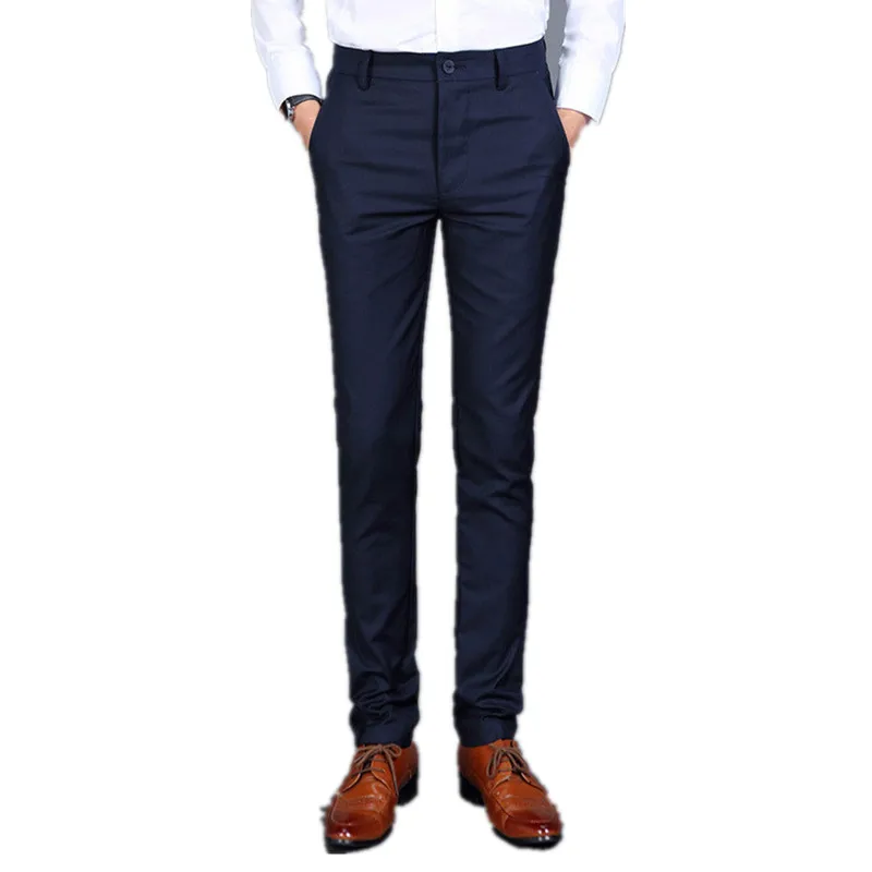 Men's trousers Mens Long Grey Suit Pants Slim Business Formal Trousers Gray Male Office Wear Men Straight Dress Suit Pants
Men's trousers Mens Long Grey Suit Pants Slim Business Formal Trousers Gray Male Office Wear Men Straight Dress Suit Pants