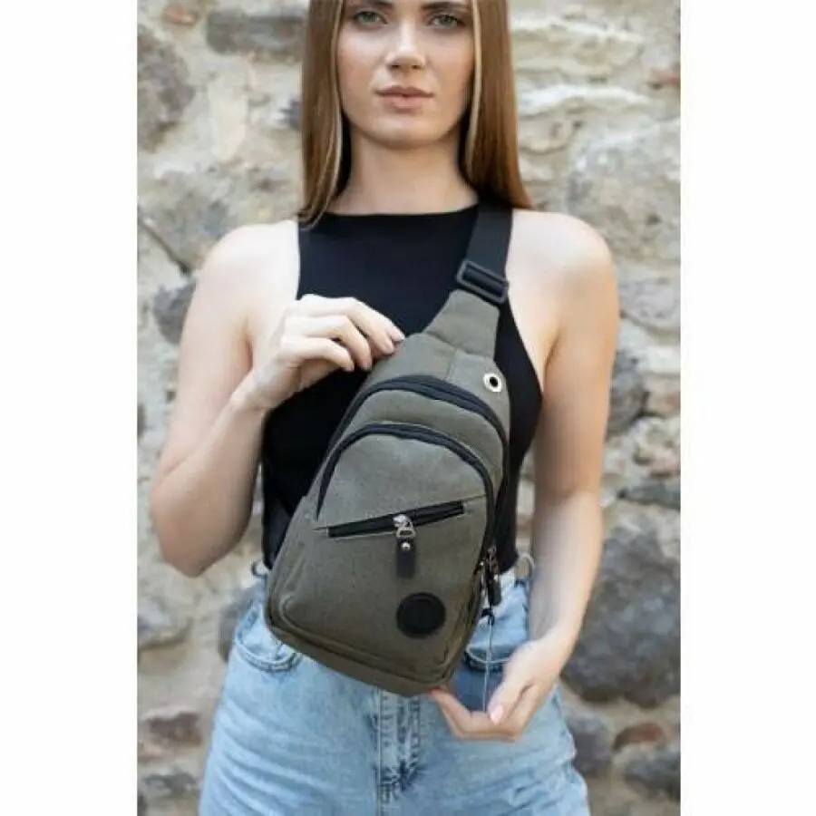 Bags Women ZGGA khaki single shoulder and cross chest bag with three compartments and headphone compartments Woman Green
Bags Women ZGGA khaki single shoulder and cross chest bag with three compartments and headphone compartments Woman Green