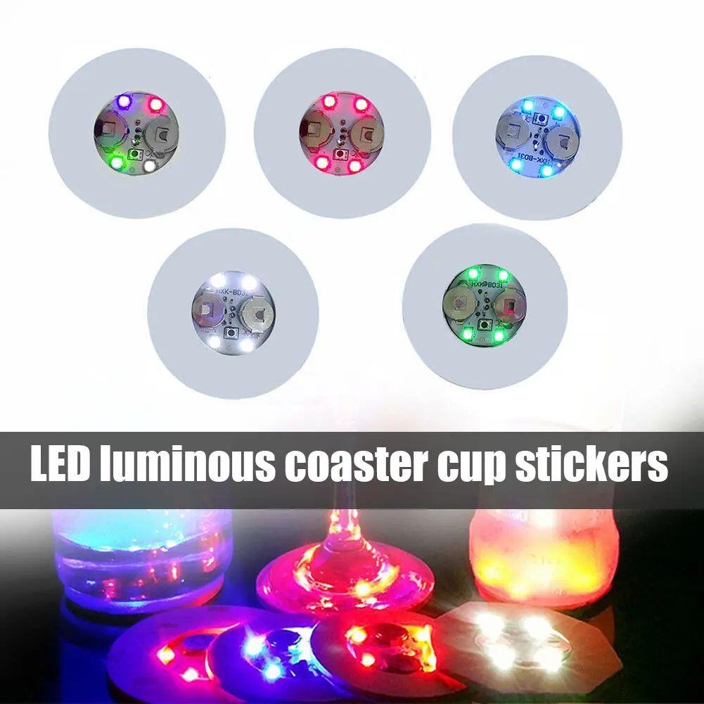 Club Bar Party Decor Coasters LED Flashing Light Bulb Bottle Cup Mat Light Up Pad 1/10pcs LBE
Club Bar Party Decor Coasters LED Flashing Light Bulb Bottle Cup Mat Light Up Pad 1/10pcs LBE
