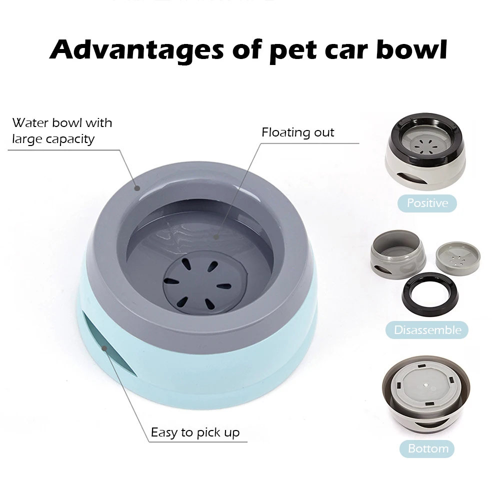 750ml Cat Dog Water Bowl Anti-Overflow Non-Wetting Drinking Machine Carried Floating Slow Water Feeder Dispenser Pet Fountain
750ml Cat Dog Water Bowl Anti-Overflow Non-Wetting Drinking Machine Carried Floating Slow Water Feeder Dispenser Pet Fountain