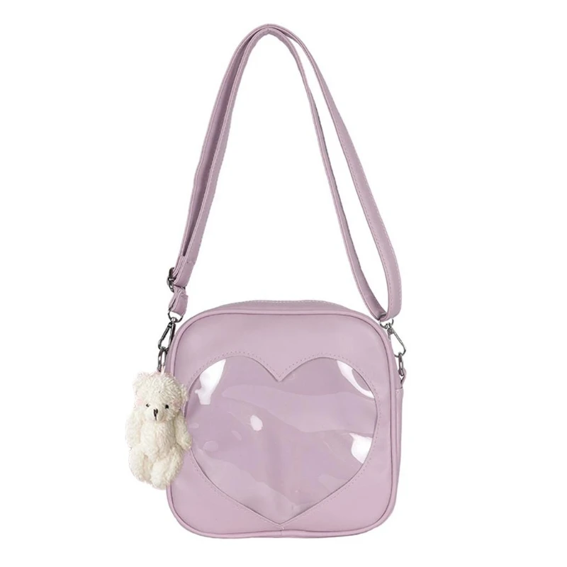 Square Crossbody Bag PU Shoulder Purse for Teenage Kawaii Heart Shaped Messenger Bag with Adjustable Strap
Square Crossbody Bag PU Shoulder Purse for Teenage Kawaii Heart Shaped Messenger Bag with Adjustable Strap