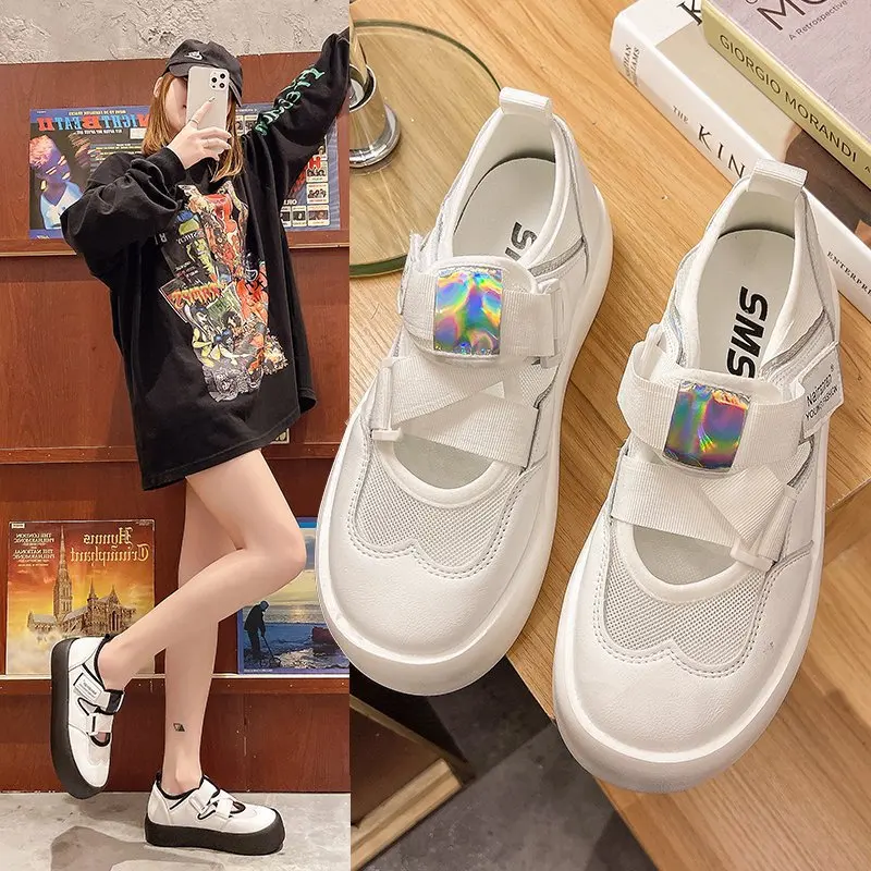 Cute Bread Shoes Female 2021 Summer New Retro Clown Shoes Velcro Mesh Breathable Casual Sandals
Cute Bread Shoes Female 2021 Summer New Retro Clown Shoes Velcro Mesh Breathable Casual Sandals