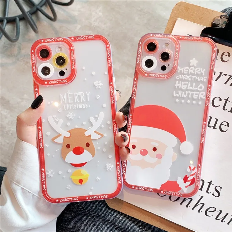 Christmas Elk Snow Santa Cartoon Phone Case For iPhone 11 12 13 Pro Max X XR XS Max 8 7 Plus SE 2020 Clear Soft TPU Cover
Christmas Elk Snow Santa Cartoon Phone Case For iPhone 11 12 13 Pro Max X XR XS Max 8 7 Plus SE 2020 Clear Soft TPU Cover