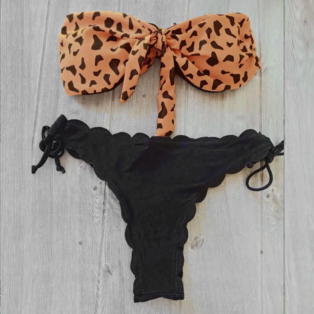 Bandeau Bikini Swimwear Women Swimsuit 2021 Leopard Brazilian Bikini Set Push Up Bathing Suit Female Summer Beach Wear Biquini
Bandeau Bikini Swimwear Women Swimsuit 2021 Leopard Brazilian Bikini Set Push Up Bathing Suit Female Summer Beach Wear Biquini