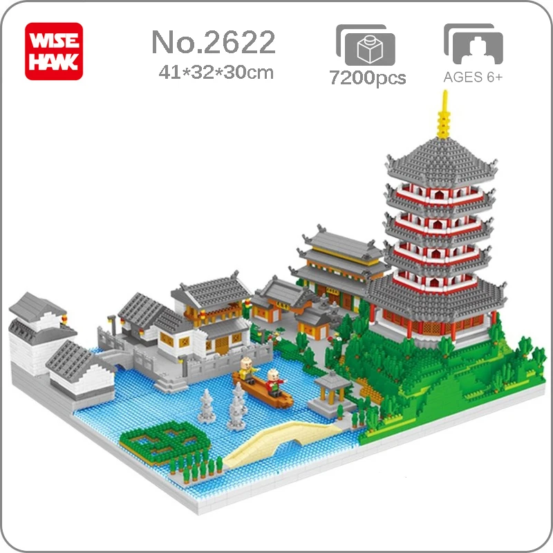 Weagle City Architecture West Lake Tower Temple 3D Model Building Blocks Set DIY Mini Diamond Bricks Toy for Boys Children Gifts
Weagle City Architecture West Lake Tower Temple 3D Model Building Blocks Set DIY Mini Diamond Bricks Toy for Boys Children Gifts