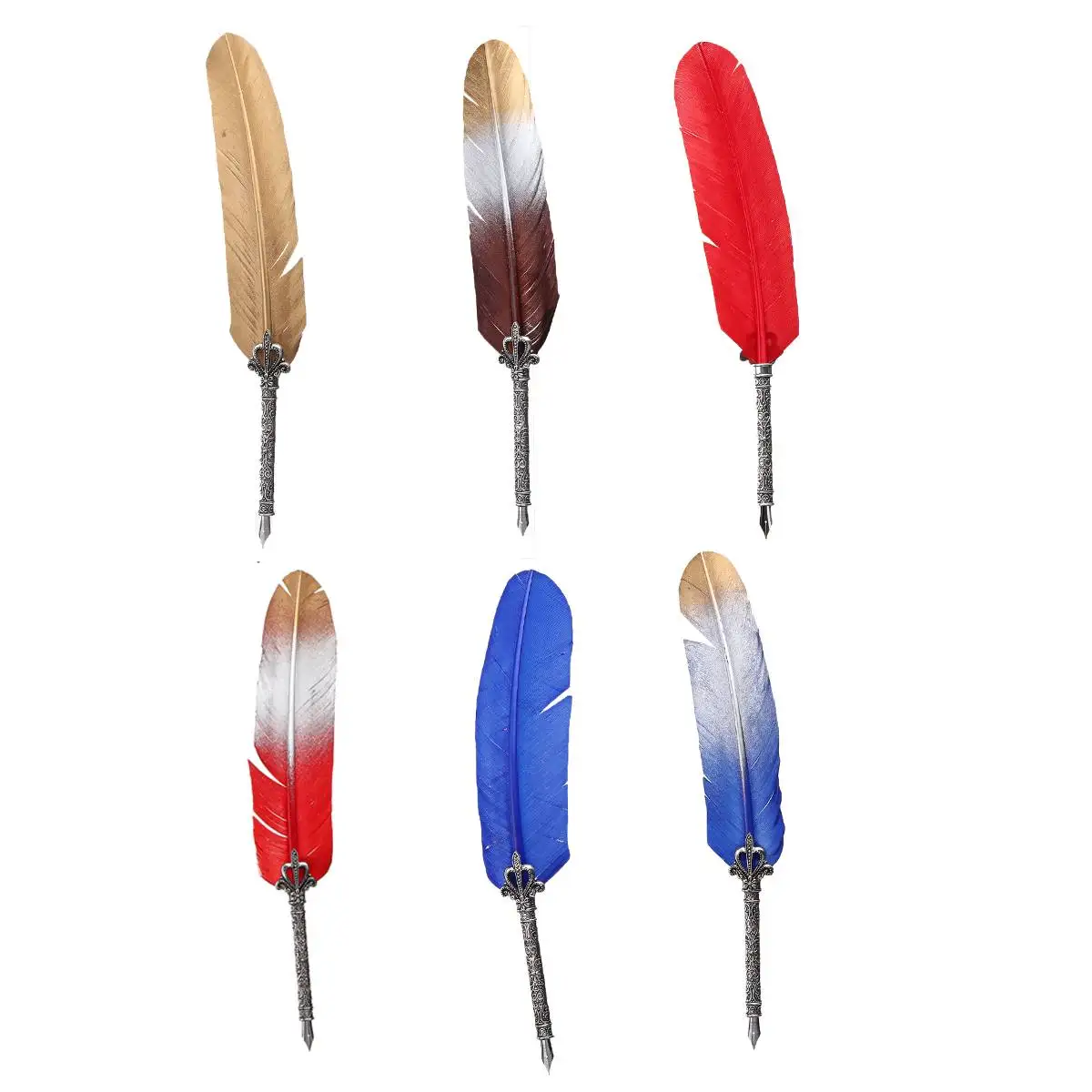 English Calligraphy Feather Dip Pen Writing Stationery Set Gift Box with 5 Nib Gift Box Wedding Gift Quill Pen Fountain Pen New
English Calligraphy Feather Dip Pen Writing Stationery Set Gift Box with 5 Nib Gift Box Wedding Gift Quill Pen Fountain Pen New