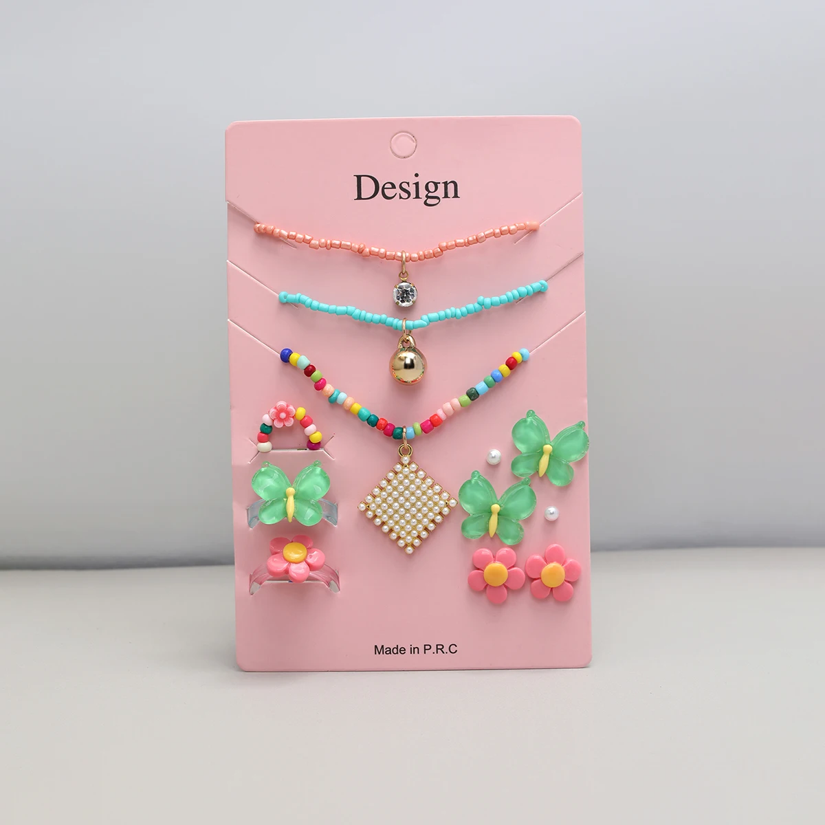 New Acrylic Zircon Beaded Jewelry Set Necklace Bracelet Earring Ring Jewelry Lady Set
New Acrylic Zircon Beaded Jewelry Set Necklace Bracelet Earring Ring Jewelry Lady Set