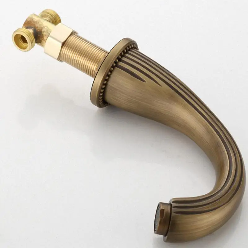 Luxury Bathroom 2-Handle Basin Faucet, 3-Handle Bathtub Faucet with Hand Shower, Lavatory Basin Mixer Taps, Antique Brass
Luxury Bathroom 2-Handle Basin Faucet, 3-Handle Bathtub Faucet with Hand Shower, Lavatory Basin Mixer Taps, Antique Brass