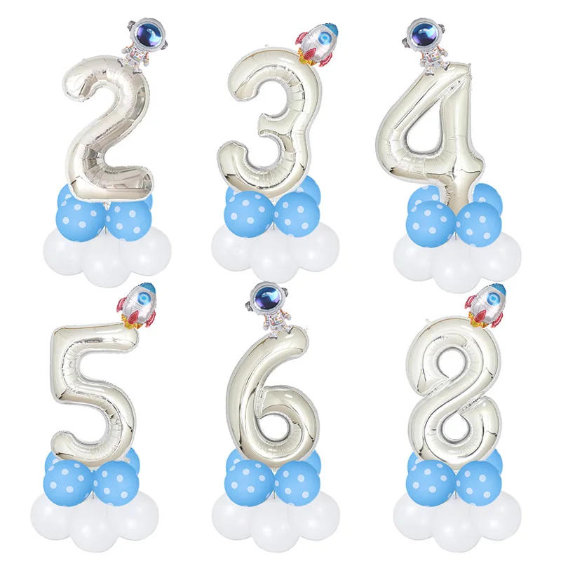 Astronaut rocket Balloon Number Foil Globos 1 2 3 4 Years Old Birthday Party Decoration Kid Spaceman Theme Party Balls Toy
Astronaut rocket Balloon Number Foil Globos 1 2 3 4 Years Old Birthday Party Decoration Kid Spaceman Theme Party Balls Toy