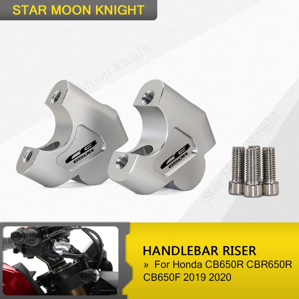For Honda CB650R CBR650R CB650F 2019 2020 CB650 Motorcycle Handlebar Riser Bar Mount Handle Clamp 28mm 1 1/8" Extend Adapter 
For Honda CB650R CBR650R CB650F 2019 2020 CB650 Motorcycle Handlebar Riser Bar Mount Handle Clamp 28mm 1 1/8" Extend Adapter