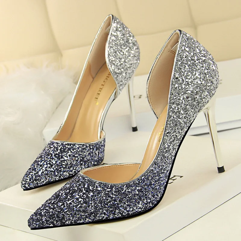 Shoes Sequins Woman Pumps Sexy Party Shoes High Heels Women Wedding Shoes Gold Silver Women Heels 9.5 Cm Ladies Shoes
Shoes Sequins Woman Pumps Sexy Party Shoes High Heels Women Wedding Shoes Gold Silver Women Heels 9.5 Cm Ladies Shoes