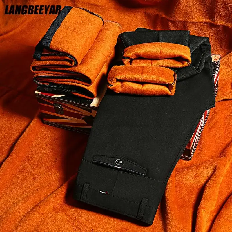 Plus Velvet Winter Warm New Brand Fashion Korean Comfortable Long Casual Pants Men Business Trousers Mens Clothes 2021 Big Size
Plus Velvet Winter Warm New Brand Fashion Korean Comfortable Long Casual Pants Men Business Trousers Mens Clothes 2021 Big Size