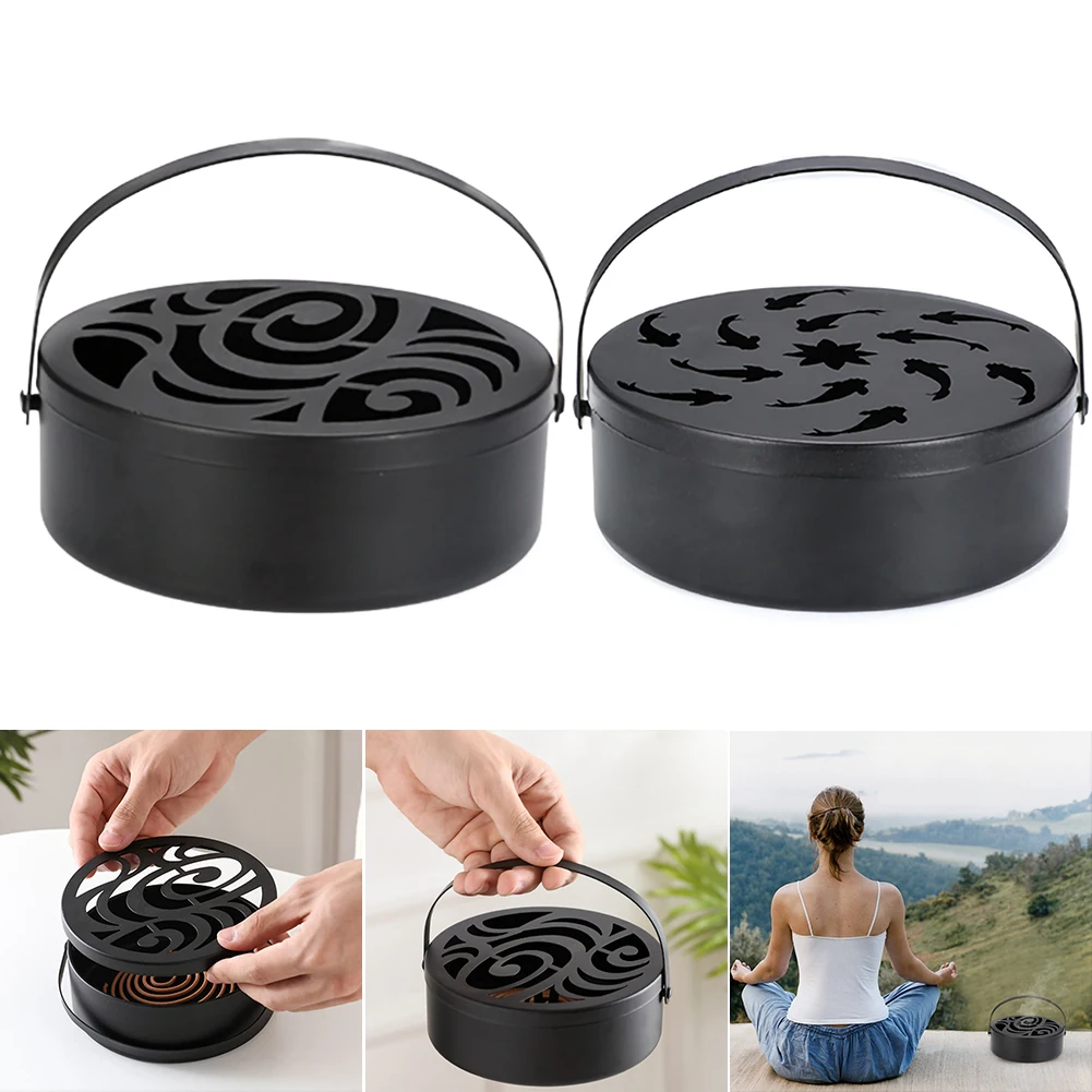 Classical Metal Mosquito Repellent Box Cover Round Coil Holder Petal Pattern Incense Plate Safety Windproof Mosquito Coil Holder
Classical Metal Mosquito Repellent Box Cover Round Coil Holder Petal Pattern Incense Plate Safety Windproof Mosquito Coil Holder