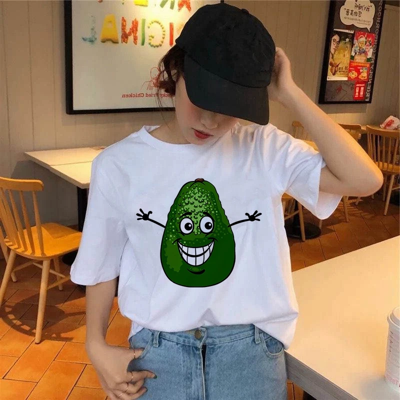 New Avocado Vegan Women T Shirt Ulzzang Kawaii Cartoon Tshirt Harajuku 90s Graphic Female Short Sleeve T-shirt Summer Clothes
New Avocado Vegan Women T Shirt Ulzzang Kawaii Cartoon Tshirt Harajuku 90s Graphic Female Short Sleeve T-shirt Summer Clothes
