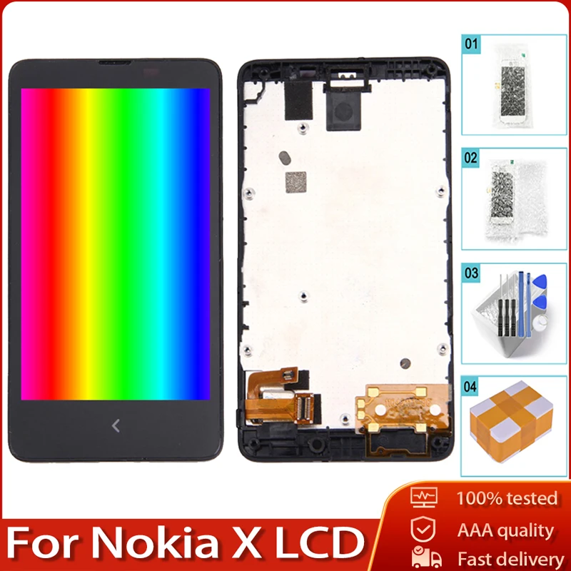 100% Оригинальный ЖК дисплей для Nokia X A110 RM 980 сенсорный экран качество AAA 4 0 дюйма