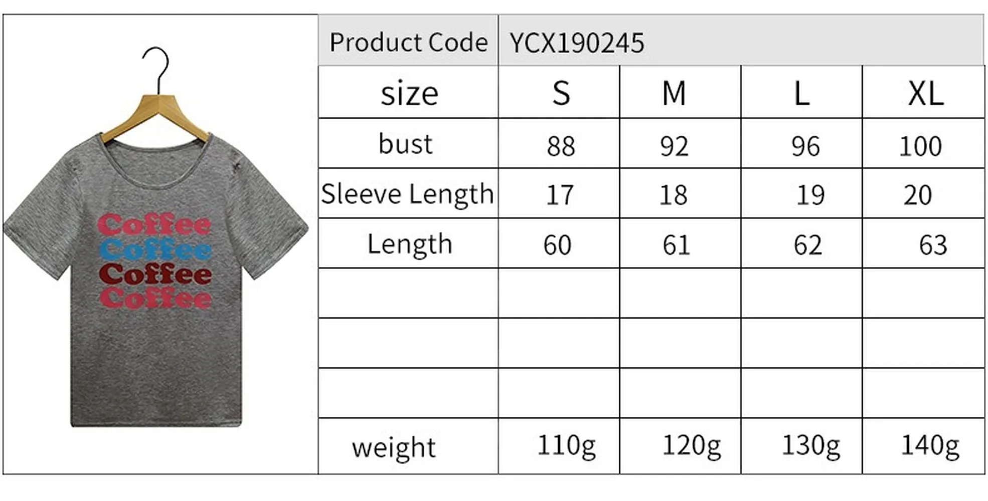 Coffee Casual O-Neck Woman T-Shirt Loose Short Sleeve Lettering Tops for Women Girls Fashion Gray Casual Slogan Tee Tumblr Shirt
Coffee Casual O-Neck Woman T-Shirt Loose Short Sleeve Lettering Tops for Women Girls Fashion Gray Casual Slogan Tee Tumblr Shirt